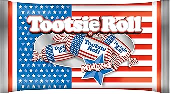 Tootsie Roll Midgees Flag, Red, White and Blue Packaging, 11 oz. Bag