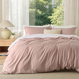 Bedsure Duvet Cover Queen Size - Soft Double Brushed Bedding Set for Kid...