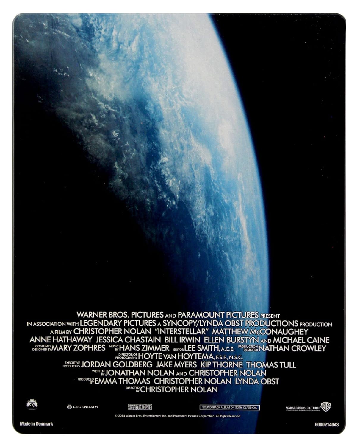 Interstellar Steelbook [2Blu-Ray] [Region Free] (English audio. English subtitles)