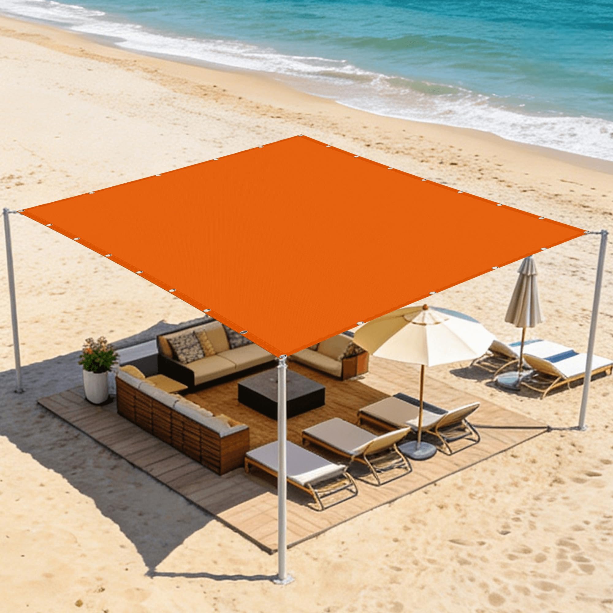 Voile d'ombrage imperméable contre le vent pour store de patio