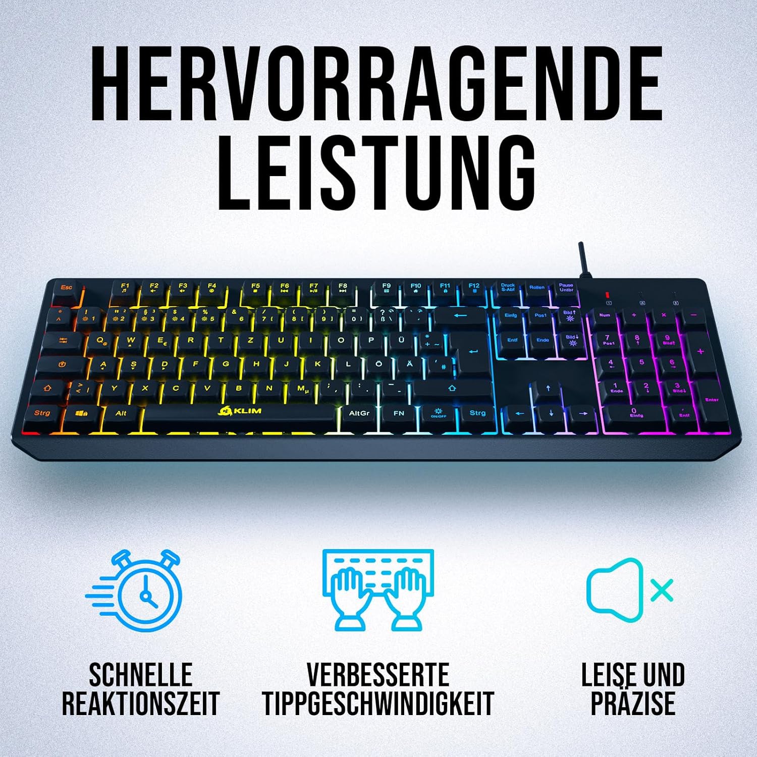KLIM Chroma billentyűzet felülnézet