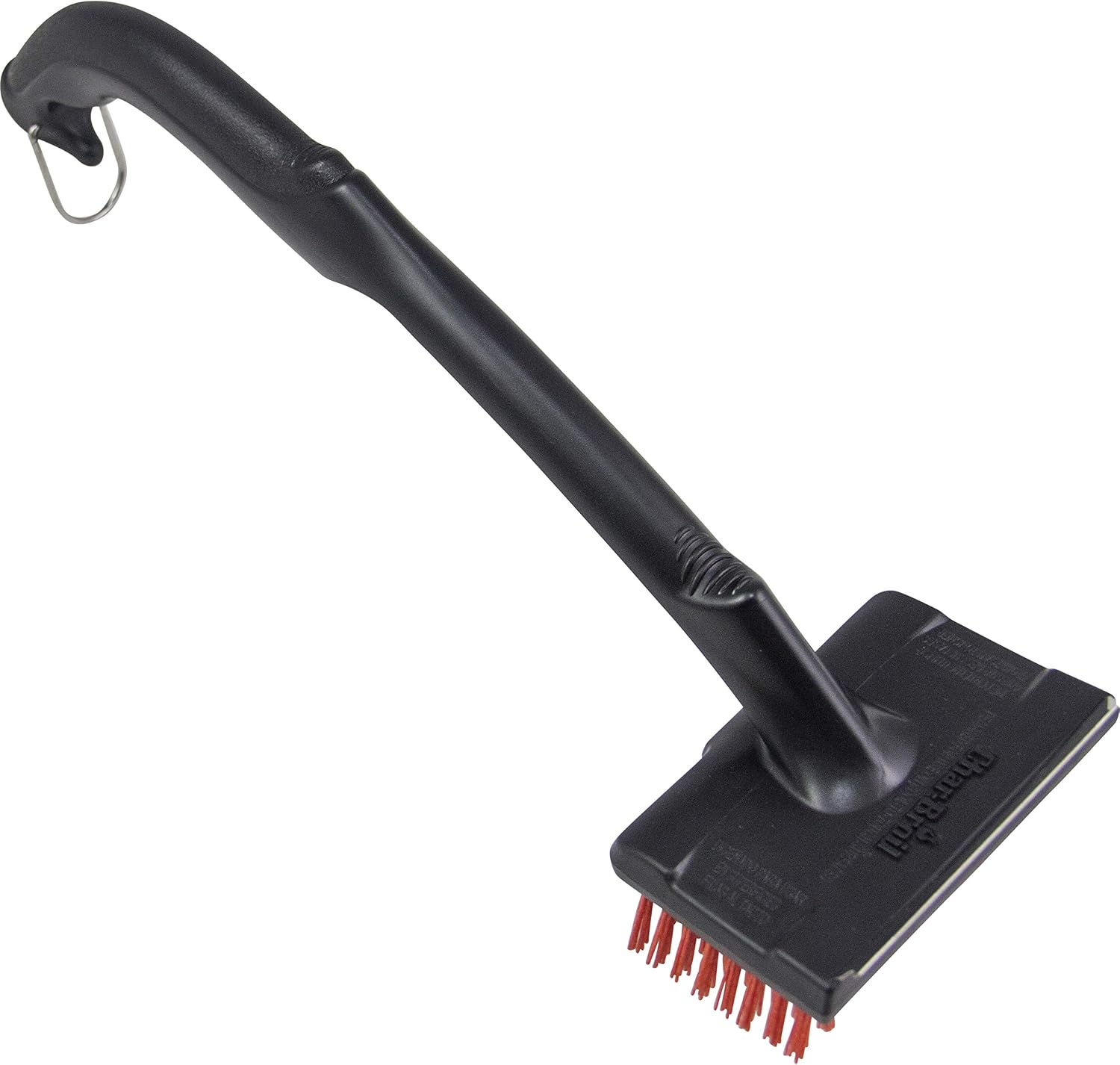 Char-Broil 8666896 Safer Extra Large, (XL) Replaceable Head Nylon Bristle Grill Brush with Cool Clean Technology, Black/Red