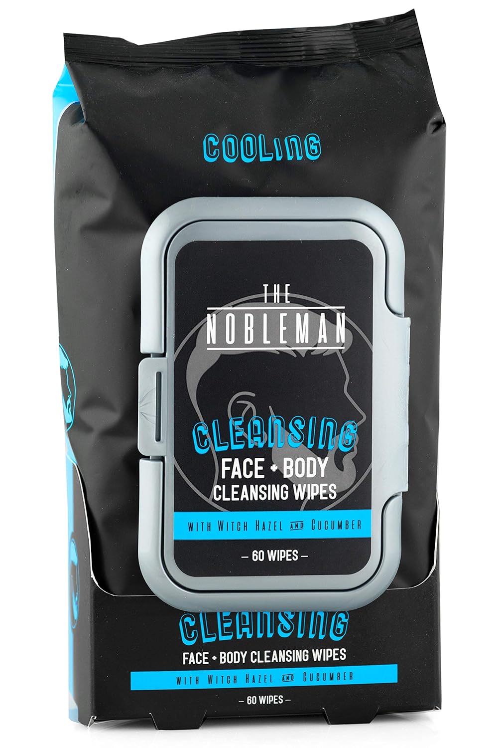 Men's Cleansing Face + Body Cleansing Wipes 60ct Beauty