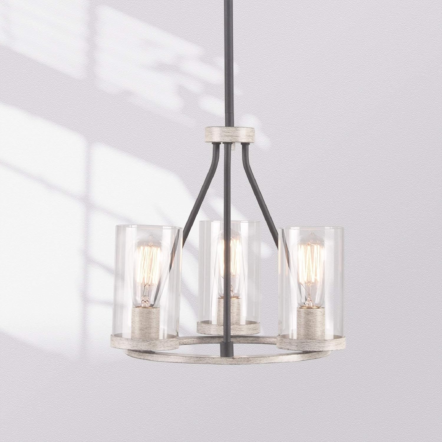 Product Deal Tawson Haba Modern 3-Light Chandelier Pendant Ceiling Light Fixture with Clear Glass Shade and Adjustable Height for Hallway, Entryway, Passway, Dining Room, Bedroom, Kitchen, Balcony Living Room Promo Discount Up To 70% Off Tawson Haba Modern 3-Light Chandelier Pendant Ceiling Light Fixture with Clear Glass Shade and Adjustable Height for Hallway, Entryway, Passway, Dining Room, Bedroom, Kitchen, Balcony Living Room