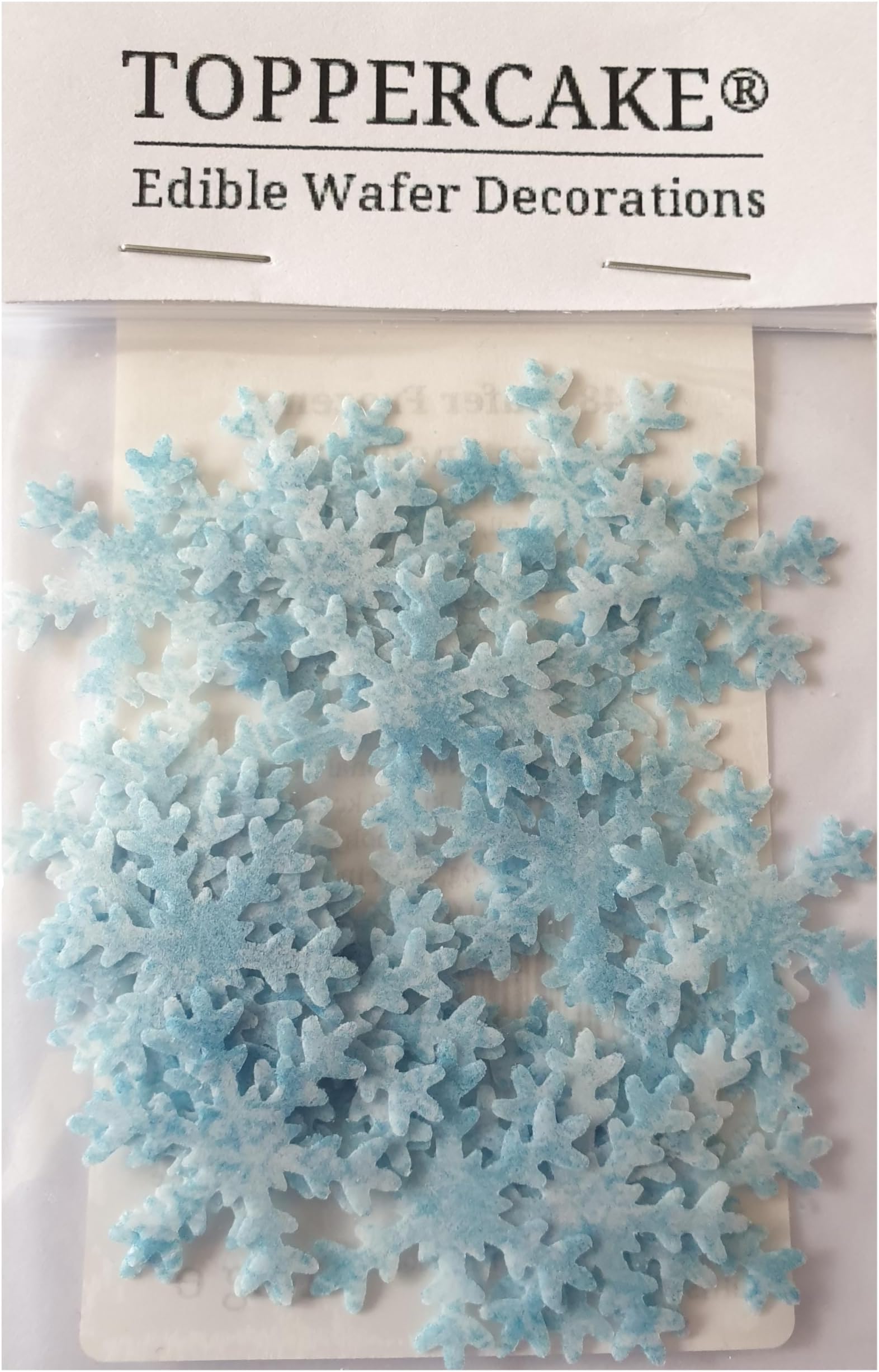 Toppercake Edible Wafer Paper Frozen Snowflake Cake Decorations