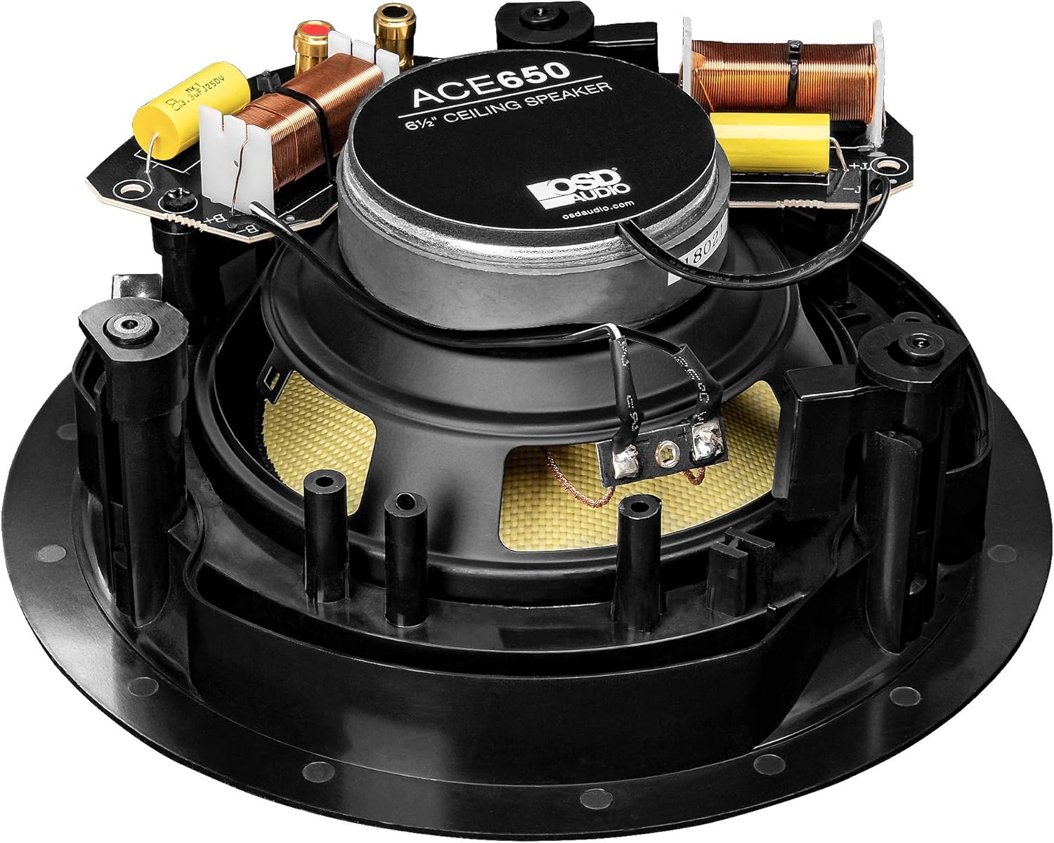 Fеаturеd Prоduсt OSD 6.5 In Ceiling Speaker Pair 180W, Trimless Magnetic Grille, Pivoting Tweeter, Paintable Grille ACE650