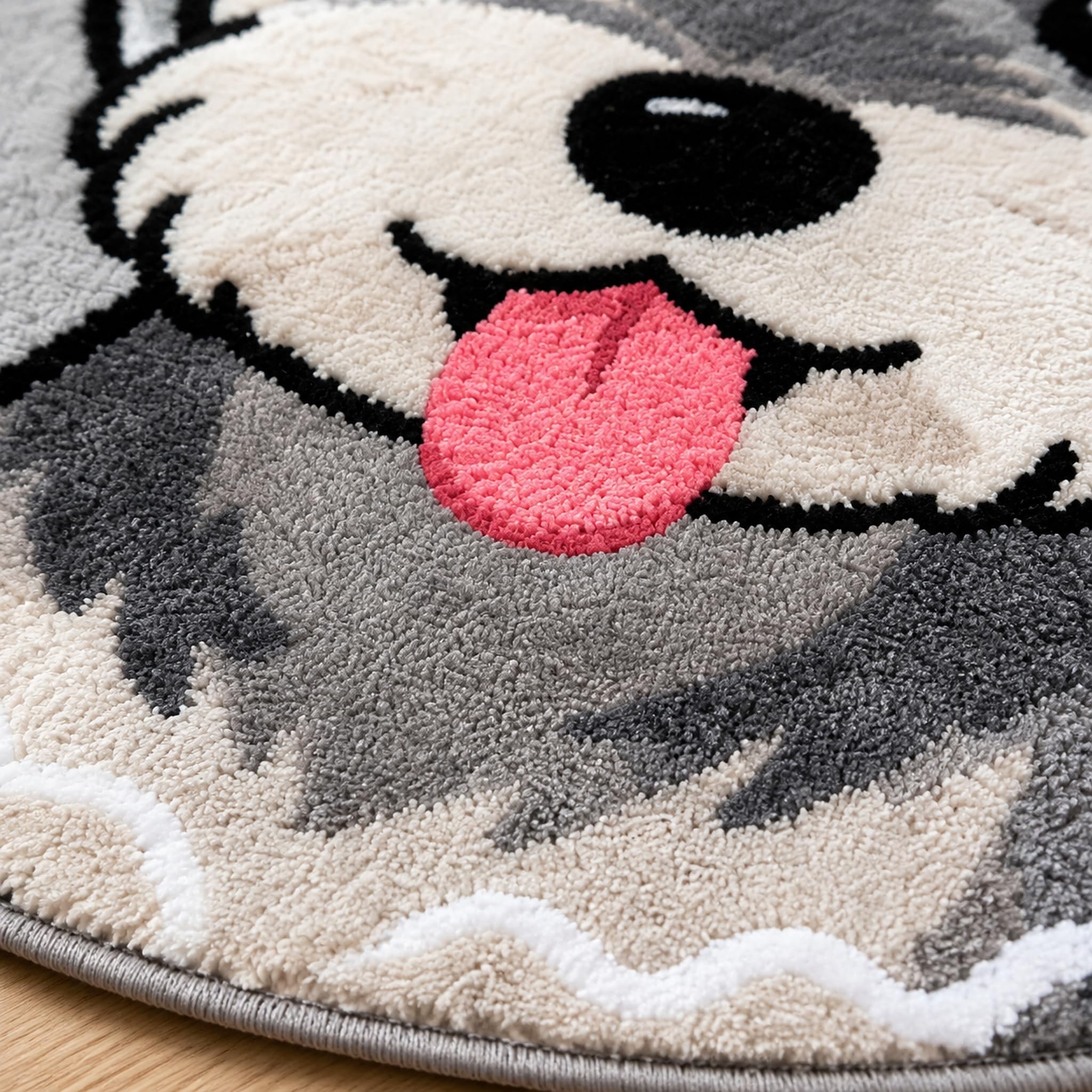 Tapis Rond Chien, Surface Imprimée, Size to 2