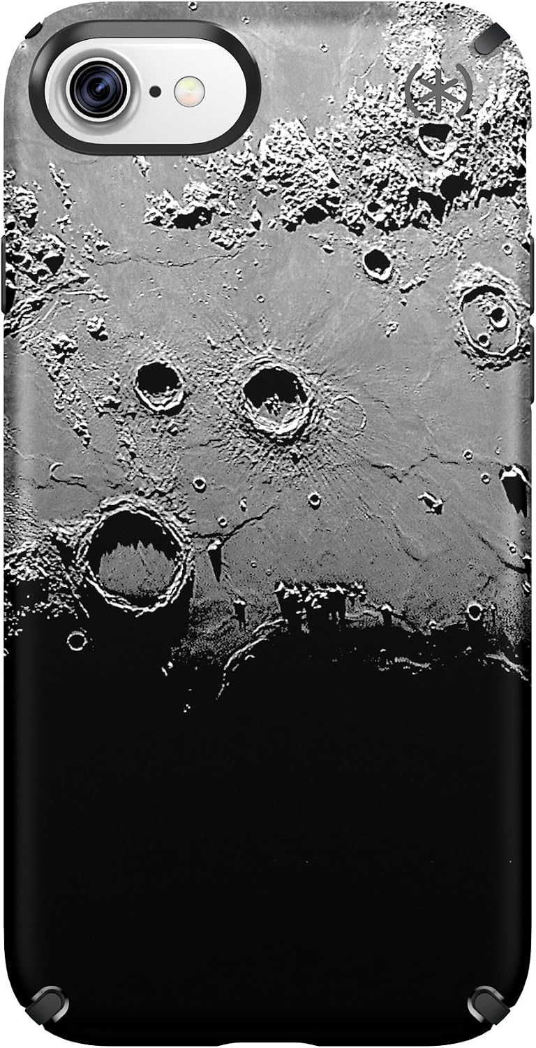 Speck 79990-5756 Presidio Inked Cell Phone Case for iPhone 7 - Darkmoon Black Metallic/Black