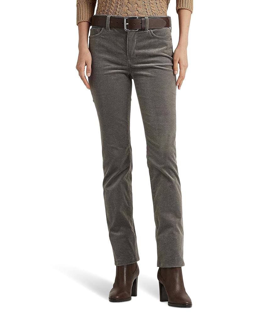 Lauren Ralph Lauren Womens Stretch Corduroy Mid-Rise