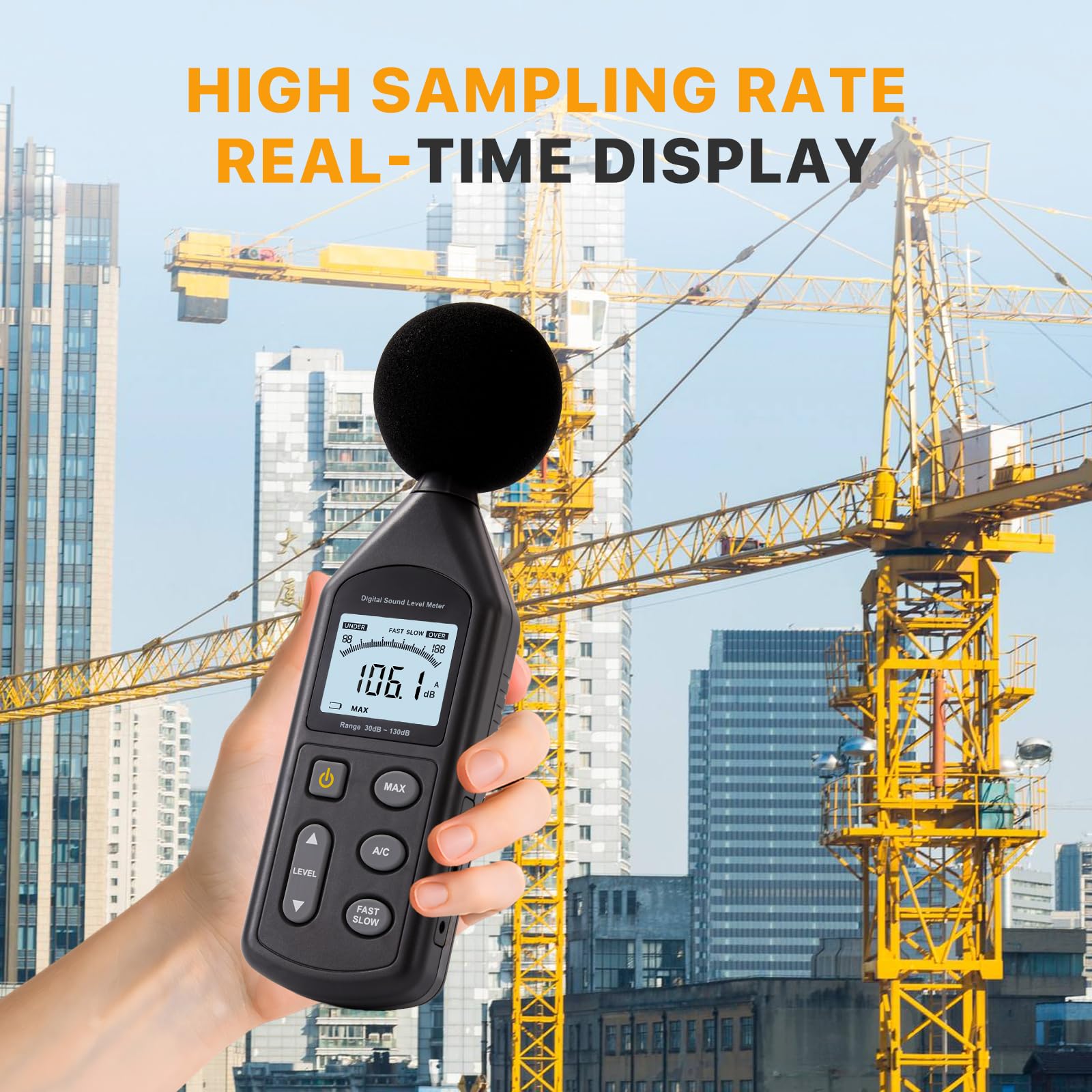DB-01 Decibel Meter & Sound Level Meter 30-130dB — Amazon image 4