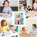 Jeux de cartes Go Fish, Old Maid, Slap Jack et la mémoire Match-4 Decks in 1 Pack, Jeux de cartes classiques pour les enfants Les enfants, Jeux amusants pour la soirée de jeux de famille, Cadeaux d'appui pour garçons et filles