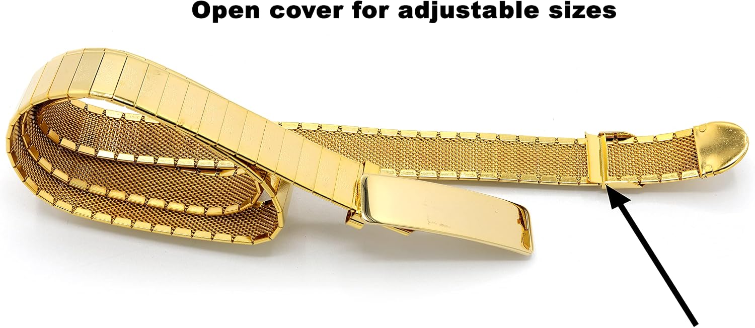 Marshal Belt High Polished 18K Gold Plated Rhodium Plated Omega Waist Belts