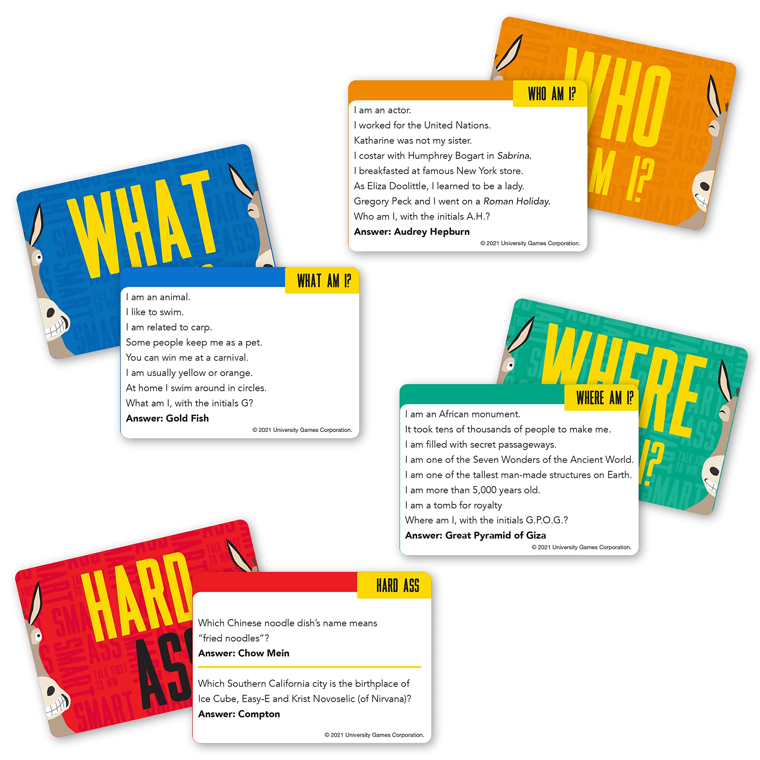 University Games Smart Ass Box-01360 Board Game