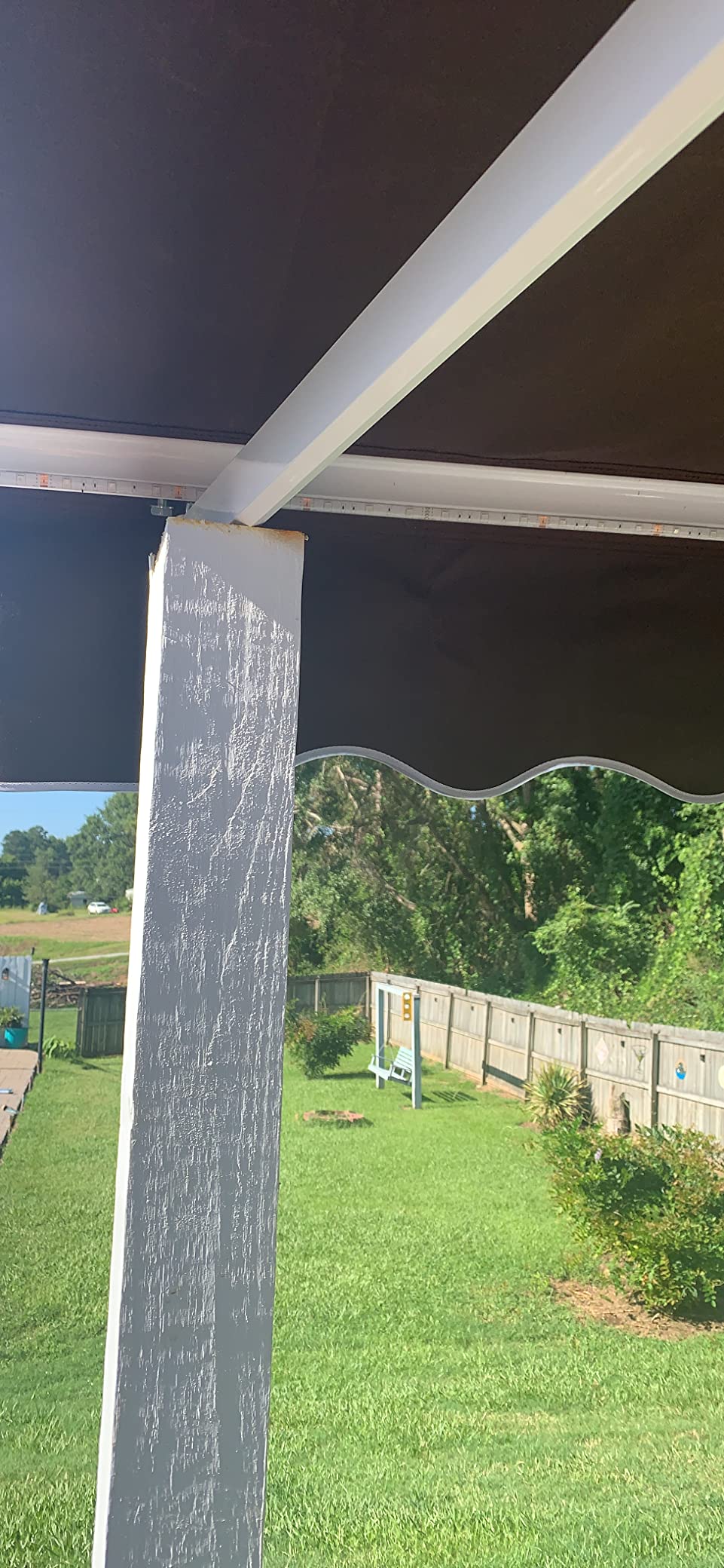 41/mo Finance 12x10 Feet Manual Retractable Patio Door Window Awning Sunshade Shelter