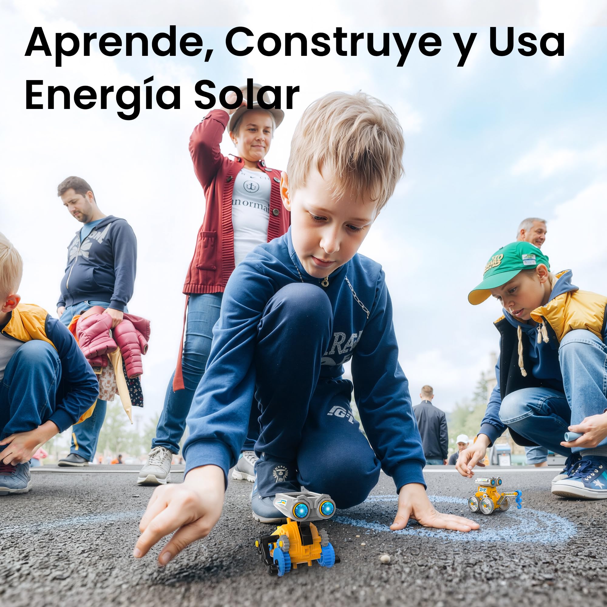 Sillbird 21 en 1 Kit Solar Robot, Stem Kit de Montaje Robótico Accionamiento Dual Solar y de Batería, Navideños Cumpleaños Juguetes Niños 8 9 10 11 12 13 Años (211Piezas)