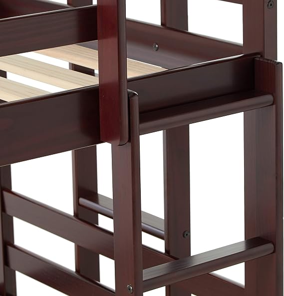 Donco Kids DONCI 1555-TTTCP Triple Bunk Bed Twin/Twin/Twin Dark Cappuccino