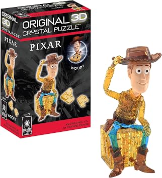 Disney Pixar Woody Crystal 3D Puzzle, 35-Pc Brain Teaser, Ages 12+