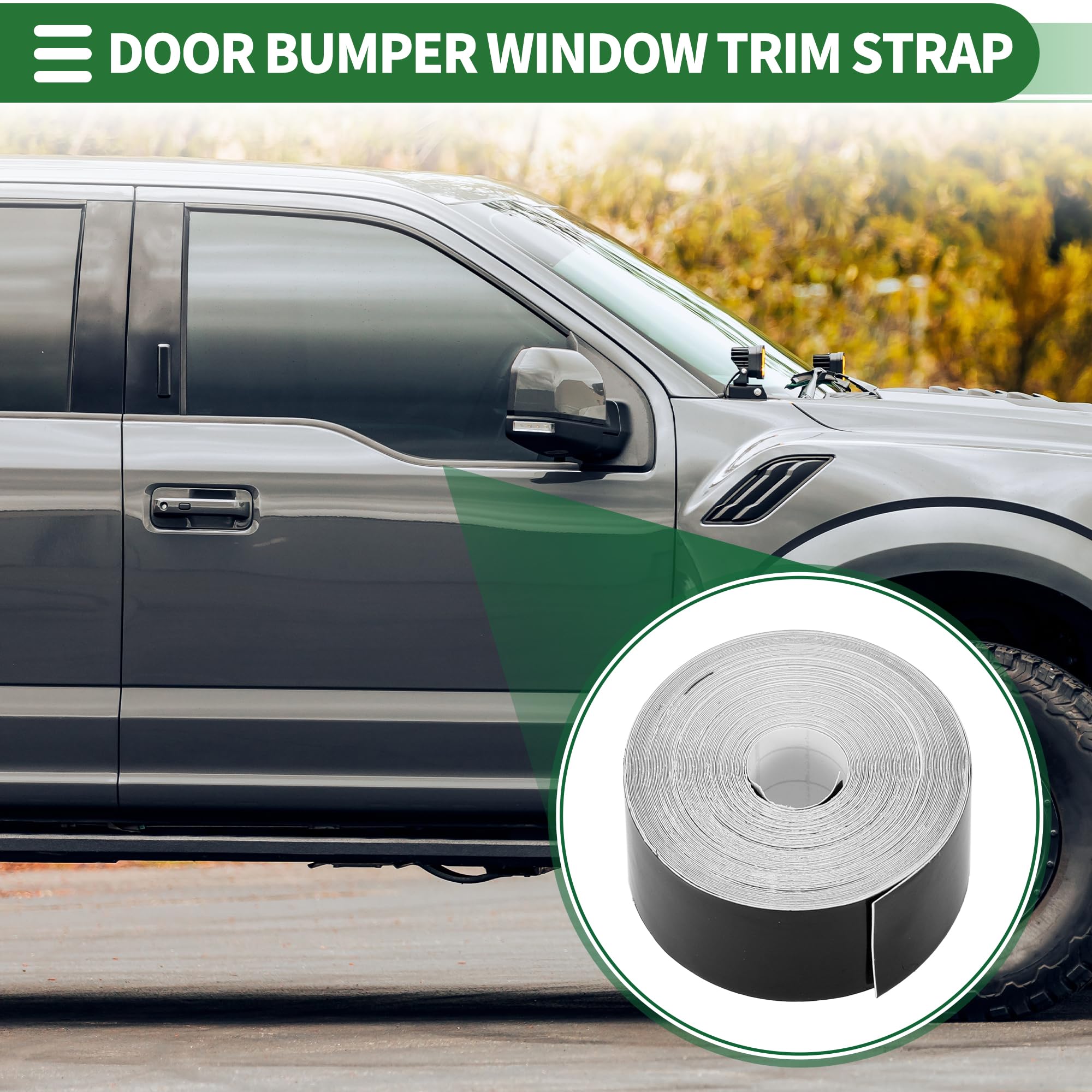 Striscia Paraurti Auto Adesiva Nera - 20mm X 10m, Antigraffio E Decorativa - Foto 5