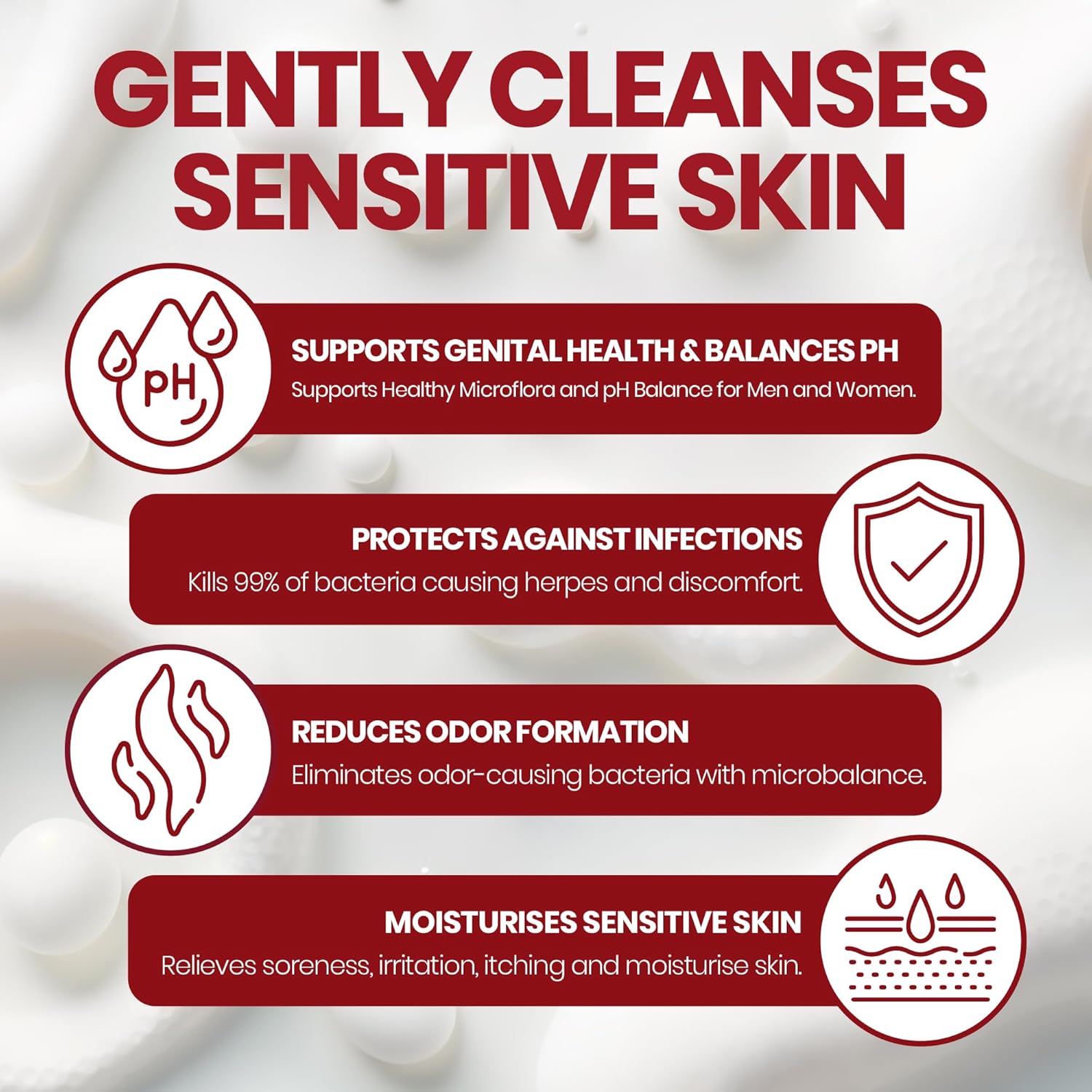 Terramed Just Think Comfort Genital Herpes Intimate Wash | Fast Acting HerpCare | Medicated | Soothes Itching, Tingling & Burning | Soothes Genital Herpes & Genital Discomfort - Image 4