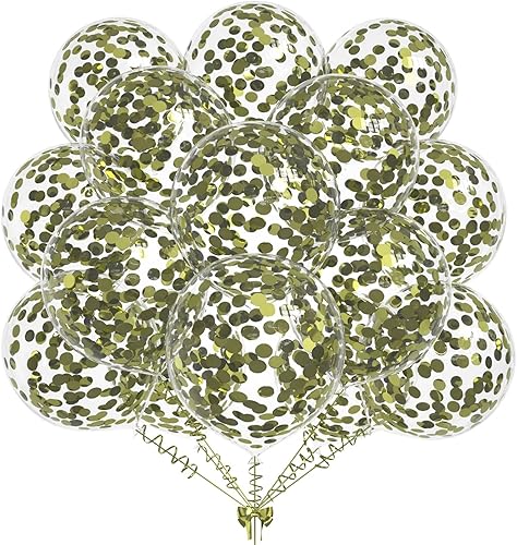 50 globos de confeti de papel de aluminio color rosa intenso, globo de látex de 12 pulgadas con confeti rosa intenso en el interior para cumpleaños,