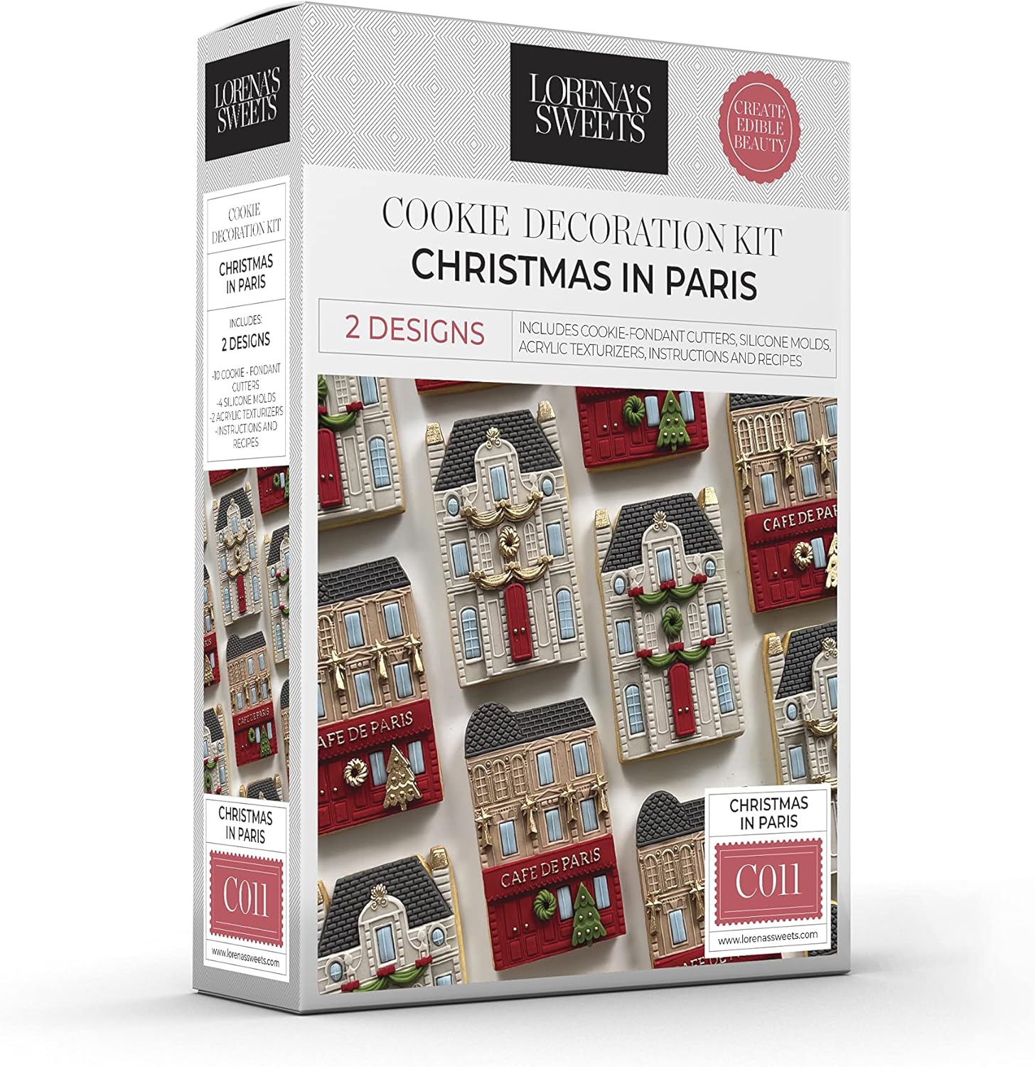 Lorena's Sweets Christmas in Paris Cookie Decoration Kit