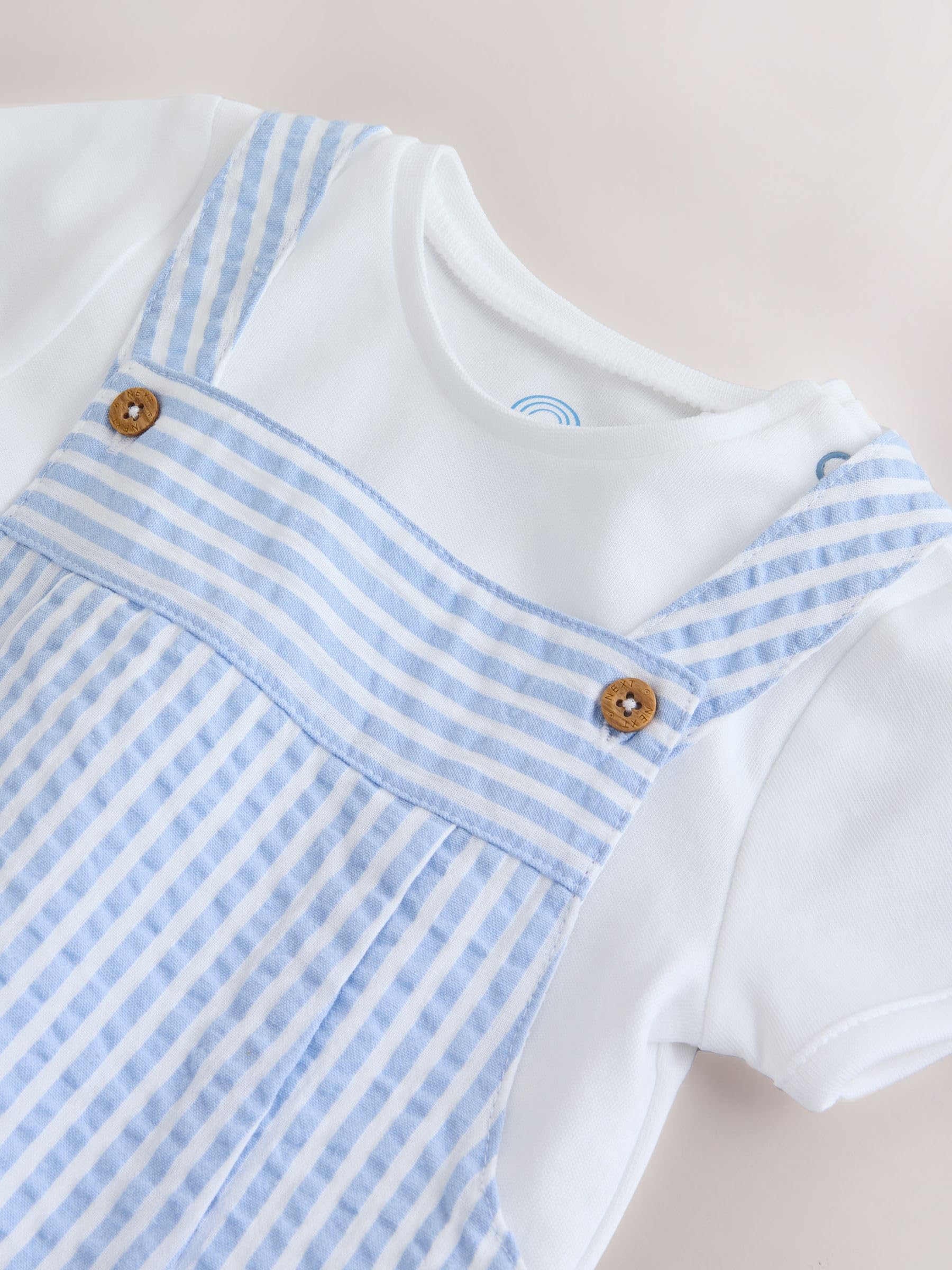NEXT Bebés niño Conjunto de Peto y Bodi Tejidos para bebé