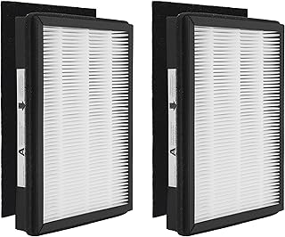 IAF-H-100A True HEPA Idylis A Replacement Filter, Compatible with FAP-C01-A, Idylis Air Purifiers AC-2119, IAP-10-100, IAP-10-150, IAPC-40-140, Part # 1150096, 2 HEPA + 2 Carbon Pre-filters