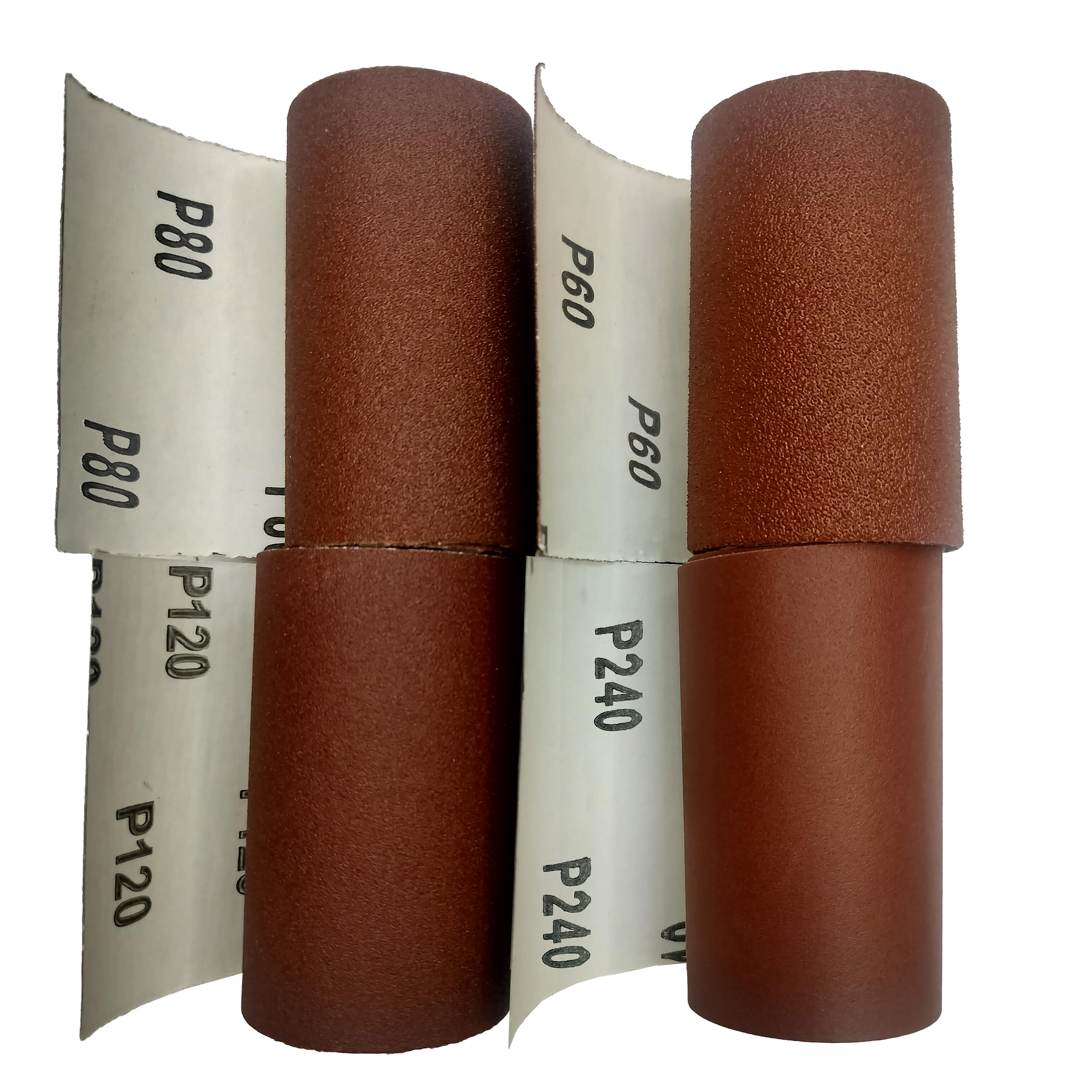 Harden Abrasive Sanding 4 Rolls 3.66"/93mm - 1 Metre Each Aluminium Oxide Abrasive Sand Paper Dry Waterproof | 60, 80, 120, 240 Grit for Automotive, Sanding Metal, Polishing Wood - 611956-image-3