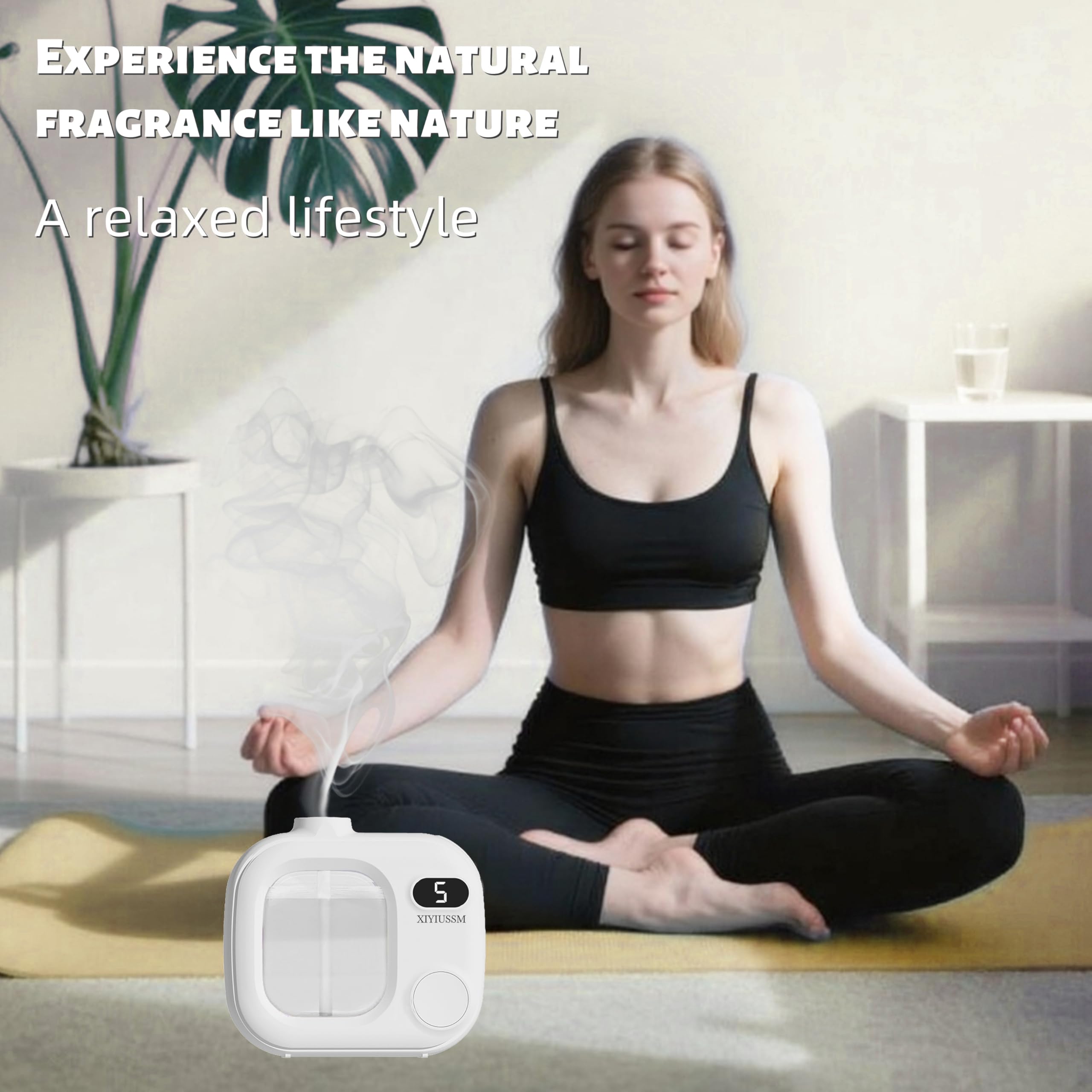 Difusor de aceite esencial para el hogar, pequeño difusor de aroma sin agua para oficina, hotel y coche, funciona con pilas, mini máquina difusora de aroma portátil (7 piezas, juego de