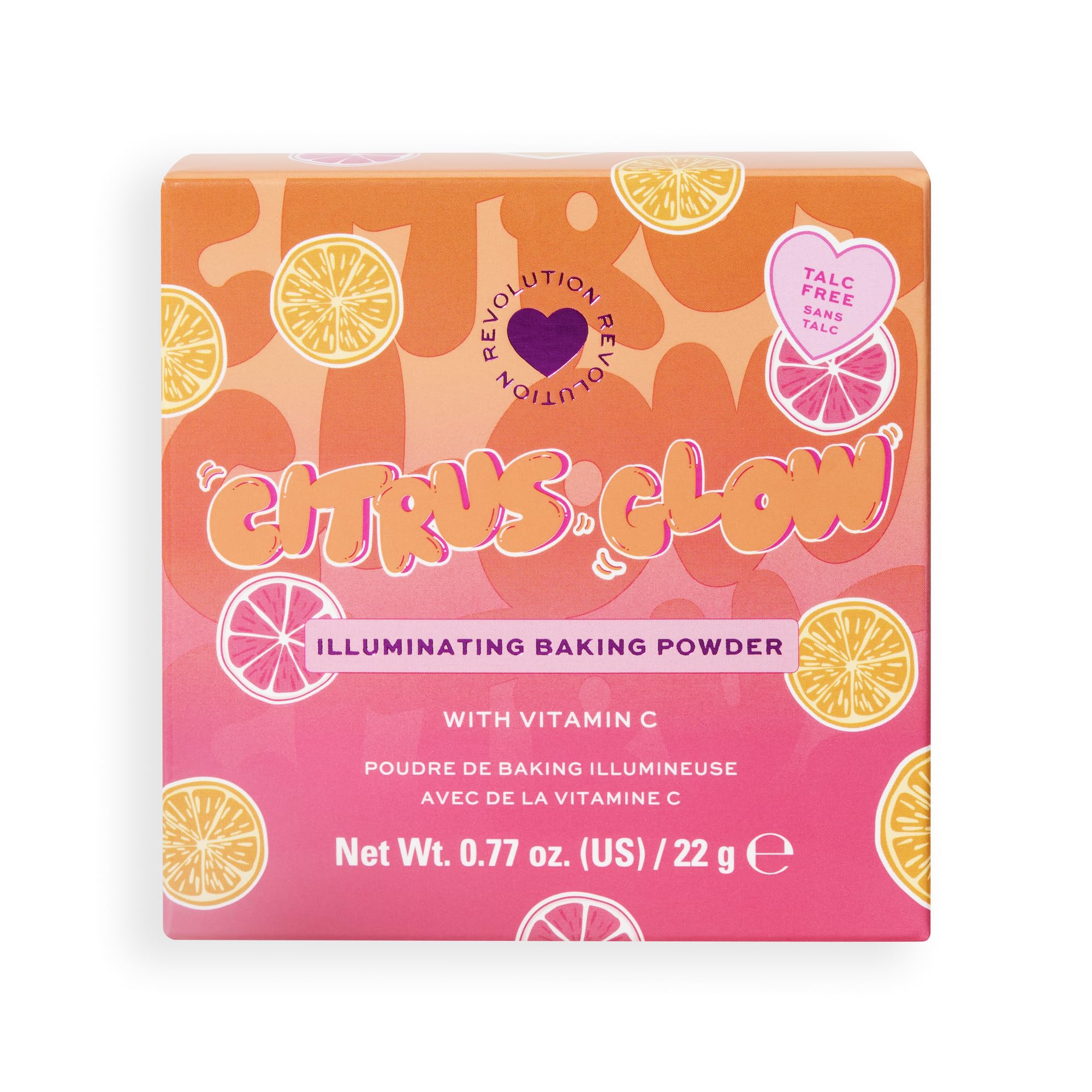I Heart Revolution Citrus Glow Illuminating Baking Powder, Face Makeup Powder, Infused with Vitamin C, Vegan & Cruelty-Free, 22g - Image 4