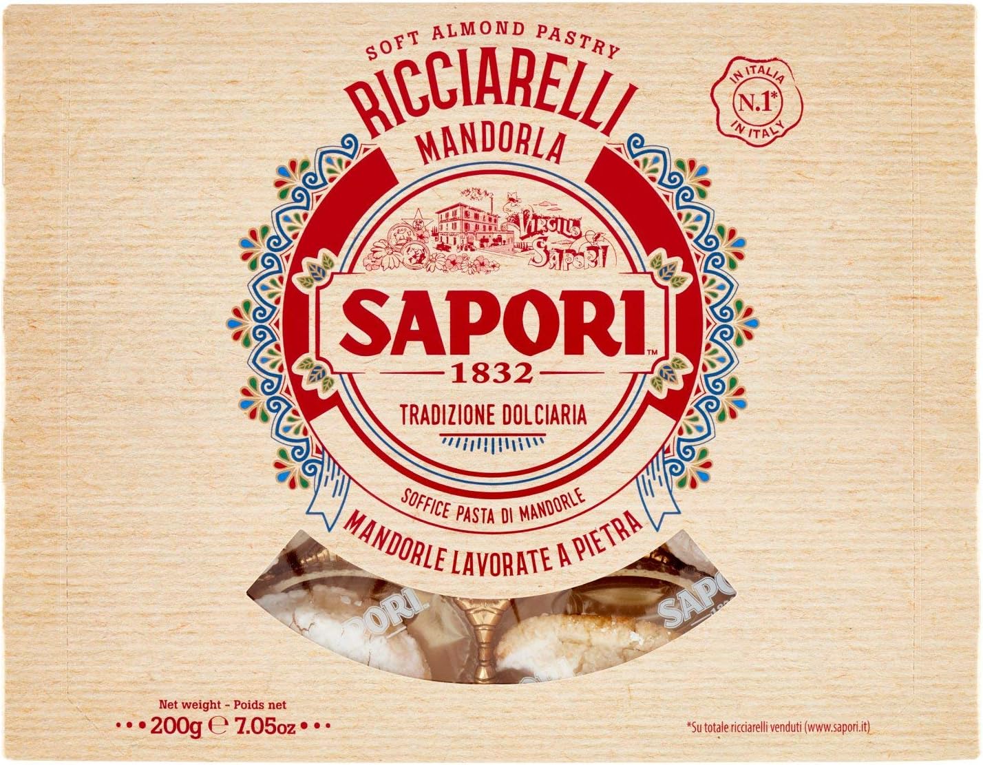 Sapori. Almond Ricciarelli. 200g (7,05oz)