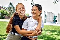Vista 8 de French Toast - Camisa de uniforme escolar de manga corta con cuello picot para niña (estándar y plus)