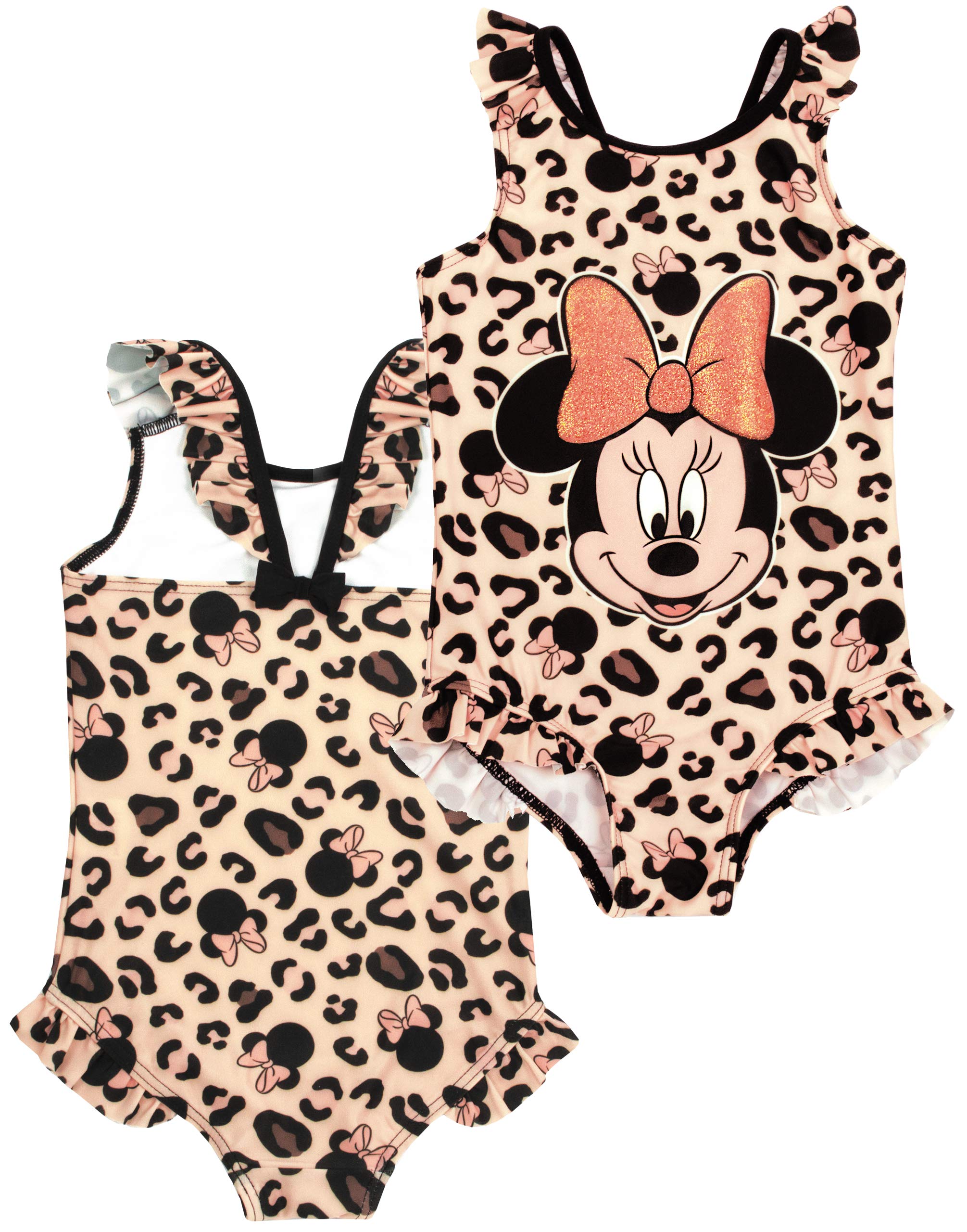 Disney Minnie Mouse Set poncho costume bagno e asciugamano con cappuccio bambina