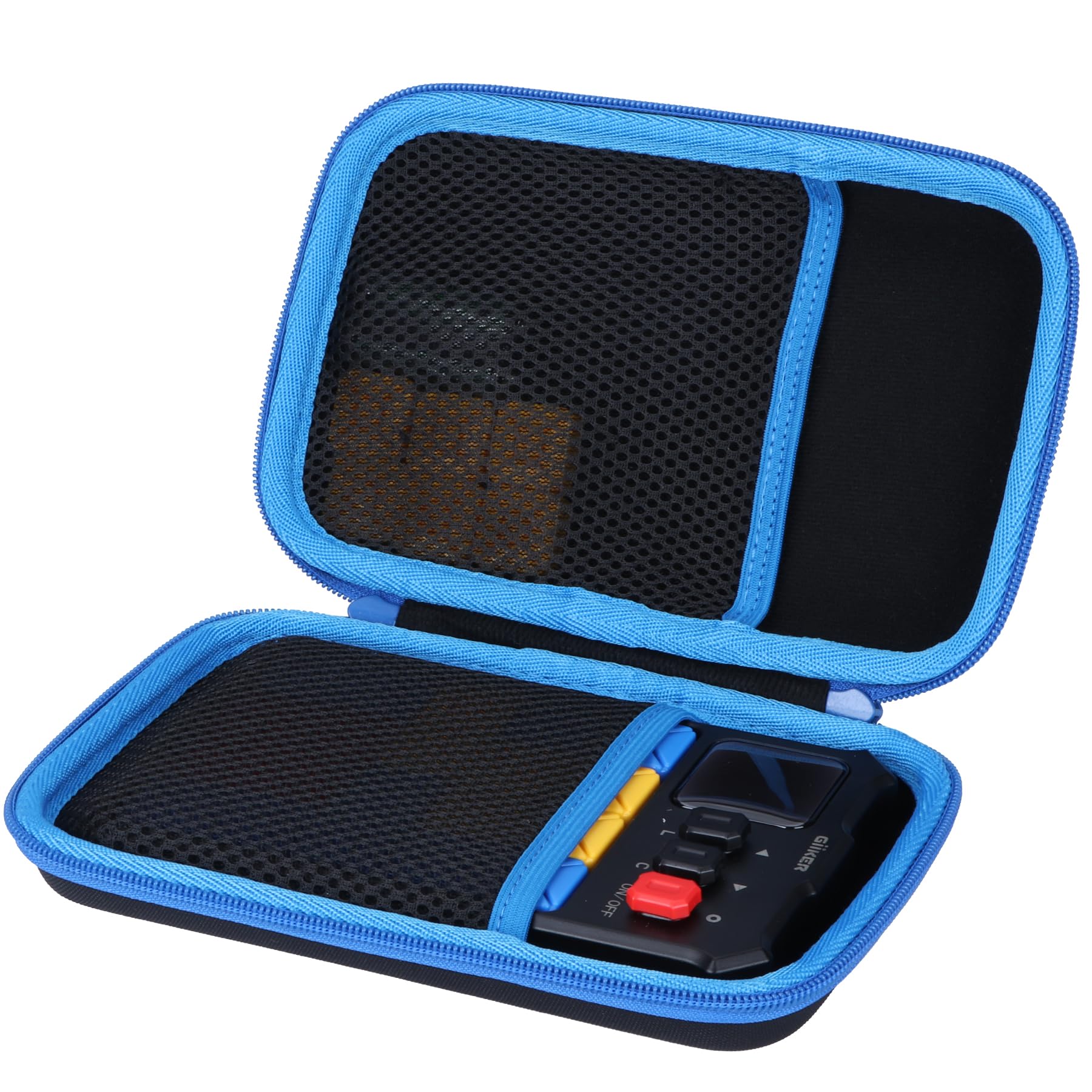 Lebakort Storage Case Compatible with GiiKER Super Slide Puzzle Games Original 500+ Challenges Brain Teaser Puzzle Toys (Black + Blue Case) - Image 2