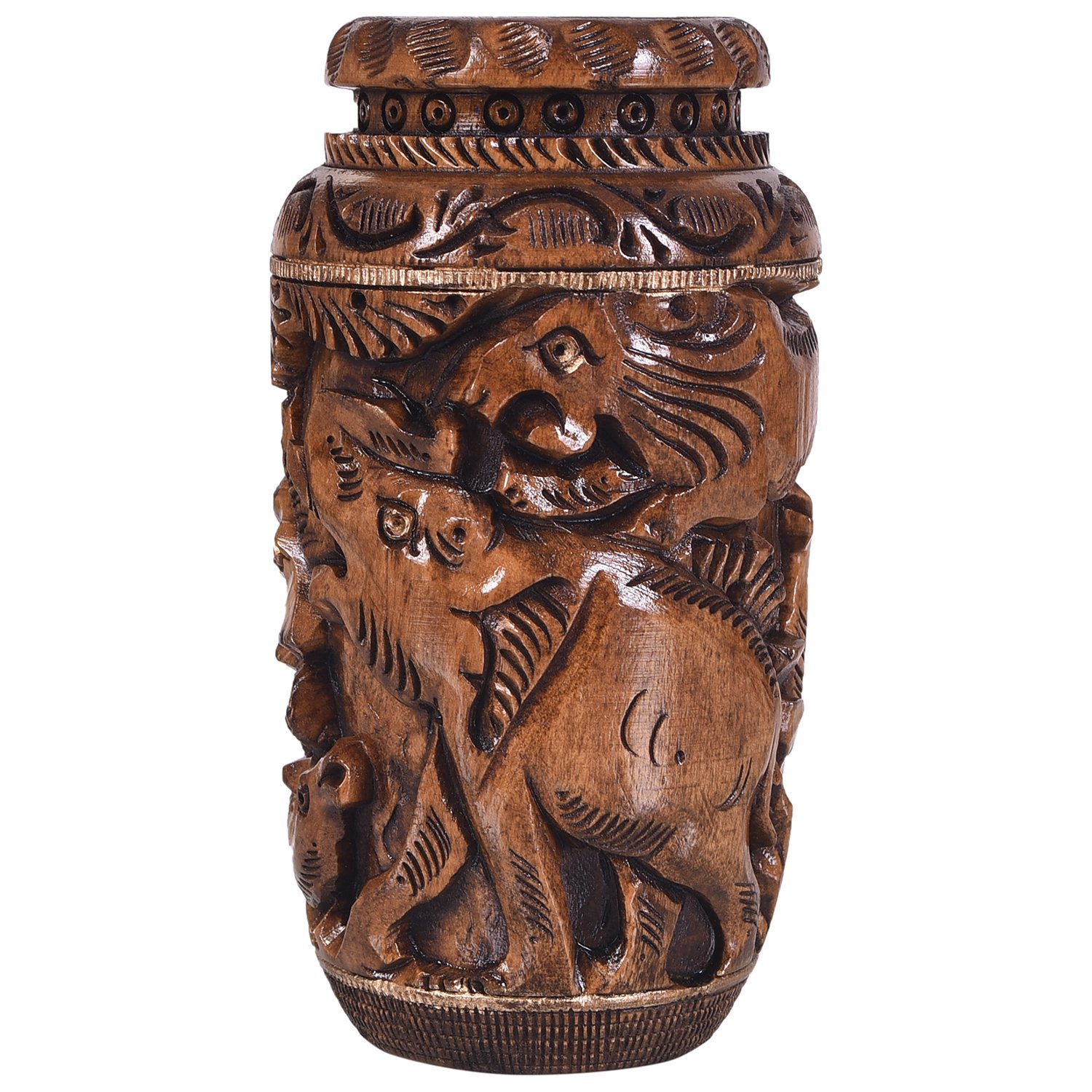 Craft Trade Hand Carved Wood Pencil Holder for Desk Organizer for Home School Office Supplies Pen Pot Storage Box Suitable for Stationery