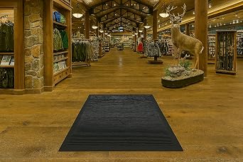 Guardian - MLL14030500 Clean Step Scraper Outdoor Floor Mat, Natural Rubber, 3'x5', Black, Ideal for any outside entryway, Scrapes Shoes Clean of Dirt and Grime