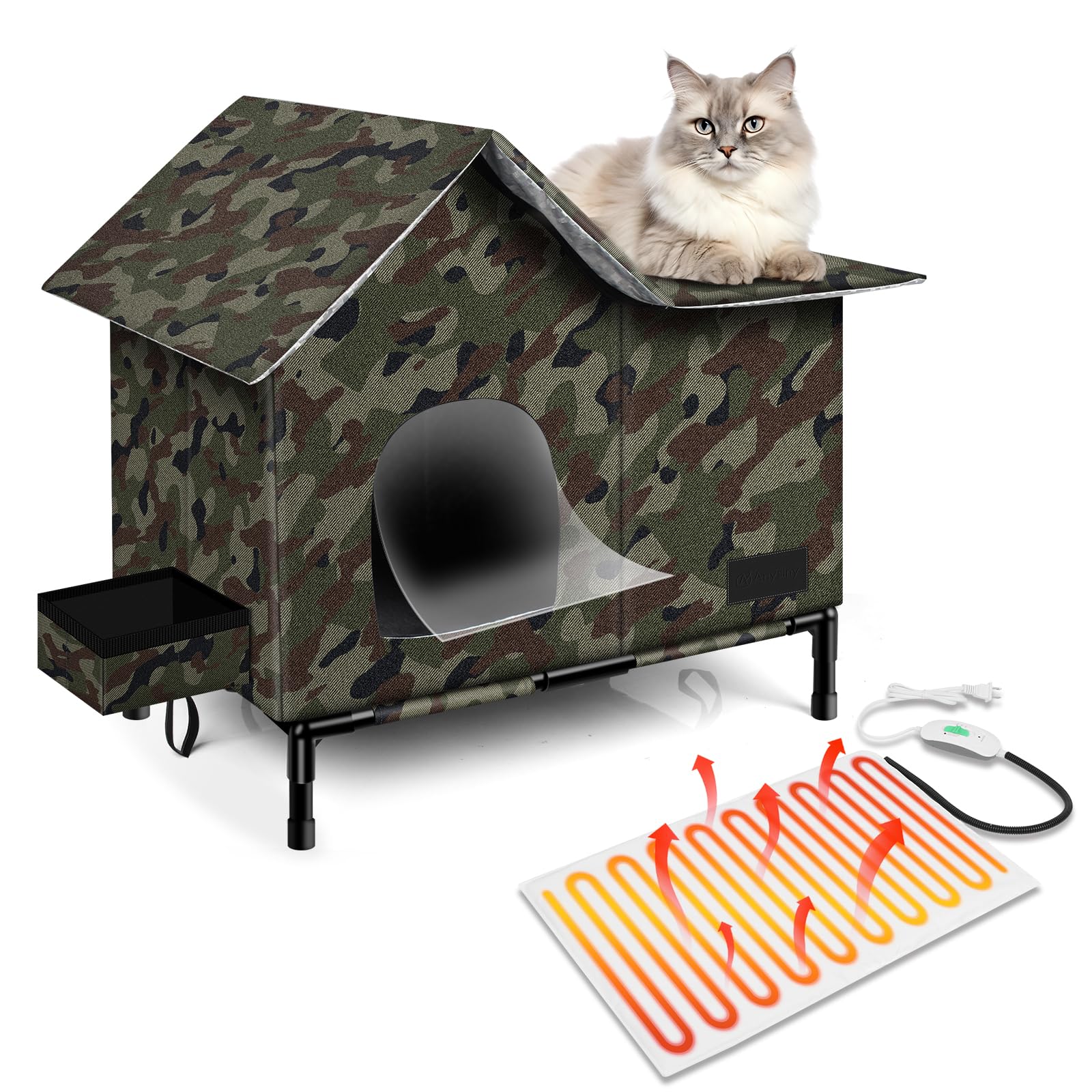 Aivituvin Heated Winter-Proof Feral Cat House : Insulation Liner, image size:1600x1600