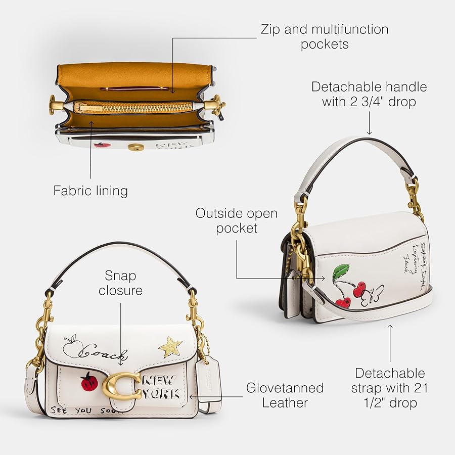 Coach Tabby Bag 12 with Sketch Print, B4/Chalk Multi: Amazon.co.uk