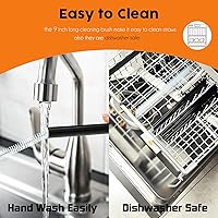 Vista 7 de ALINK Pajitas de repuesto para vaso Stanley IceFlow de 30 onzas, paquete de 6 popotes reutilizables de plástico negro compatibles con vaso IceFlow