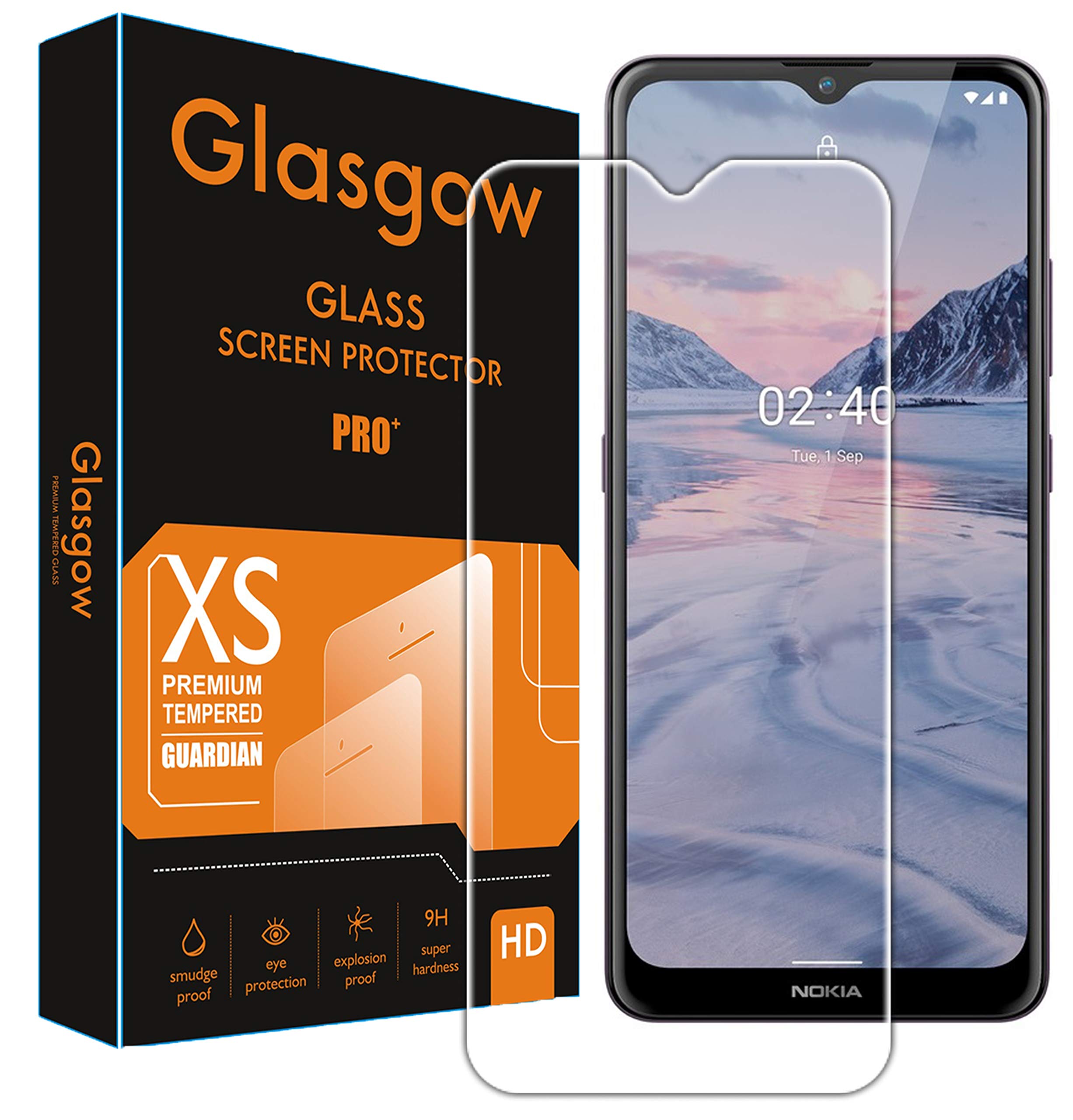 Glasgow |For Nokia 2.4 | Tempered Glass Screen Protector Guard | Bubble Free Installation | Gorilla (B08R8SMQMQ) Amazon Price History, Amazon Price Tracker