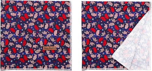 Miniatura 3 de Pañuelo para perro del Día de la Independencia, pañuelo para mascotas con bandera estadounidense, 1 unidad, lavable, de algodón, cuadrado, para