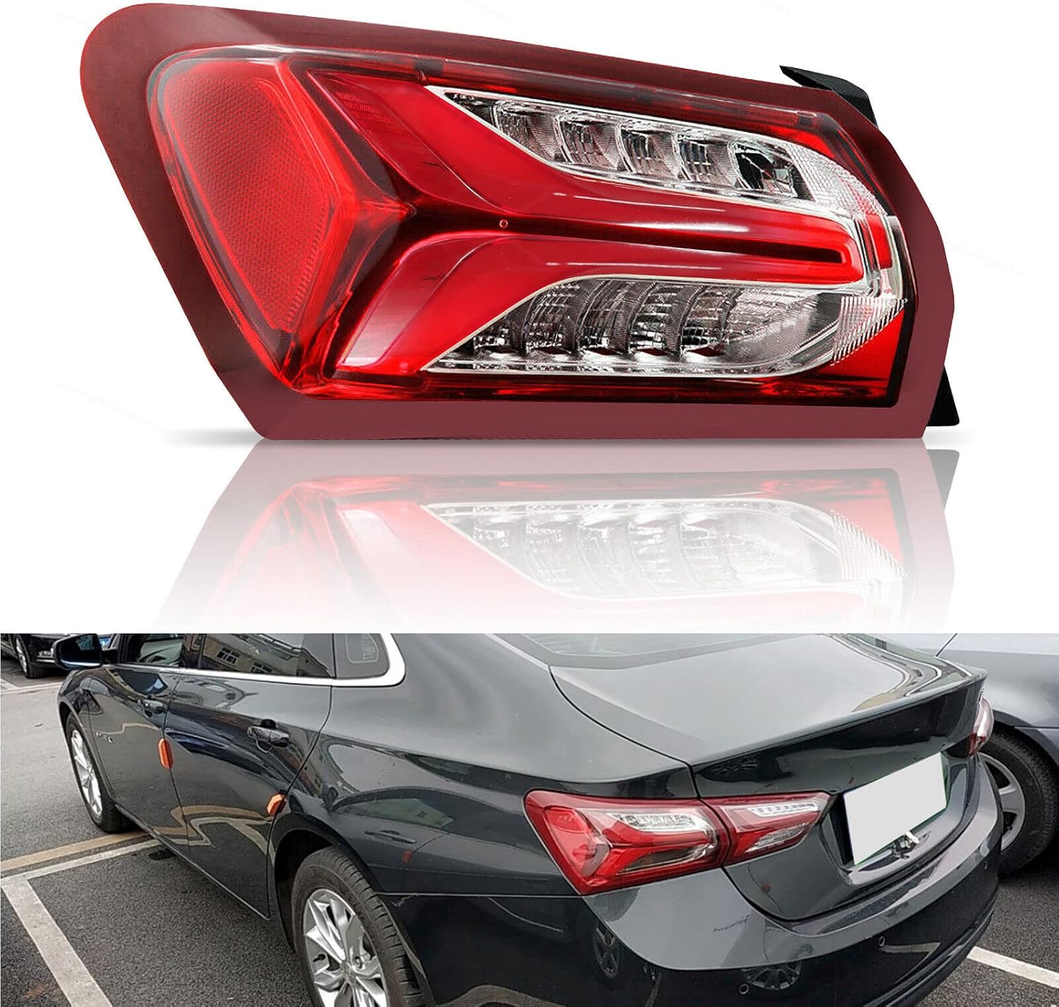 BOORANIL 84595944 Tail Light Assembly Outer Brake Lamp Left Driver Side LED Type