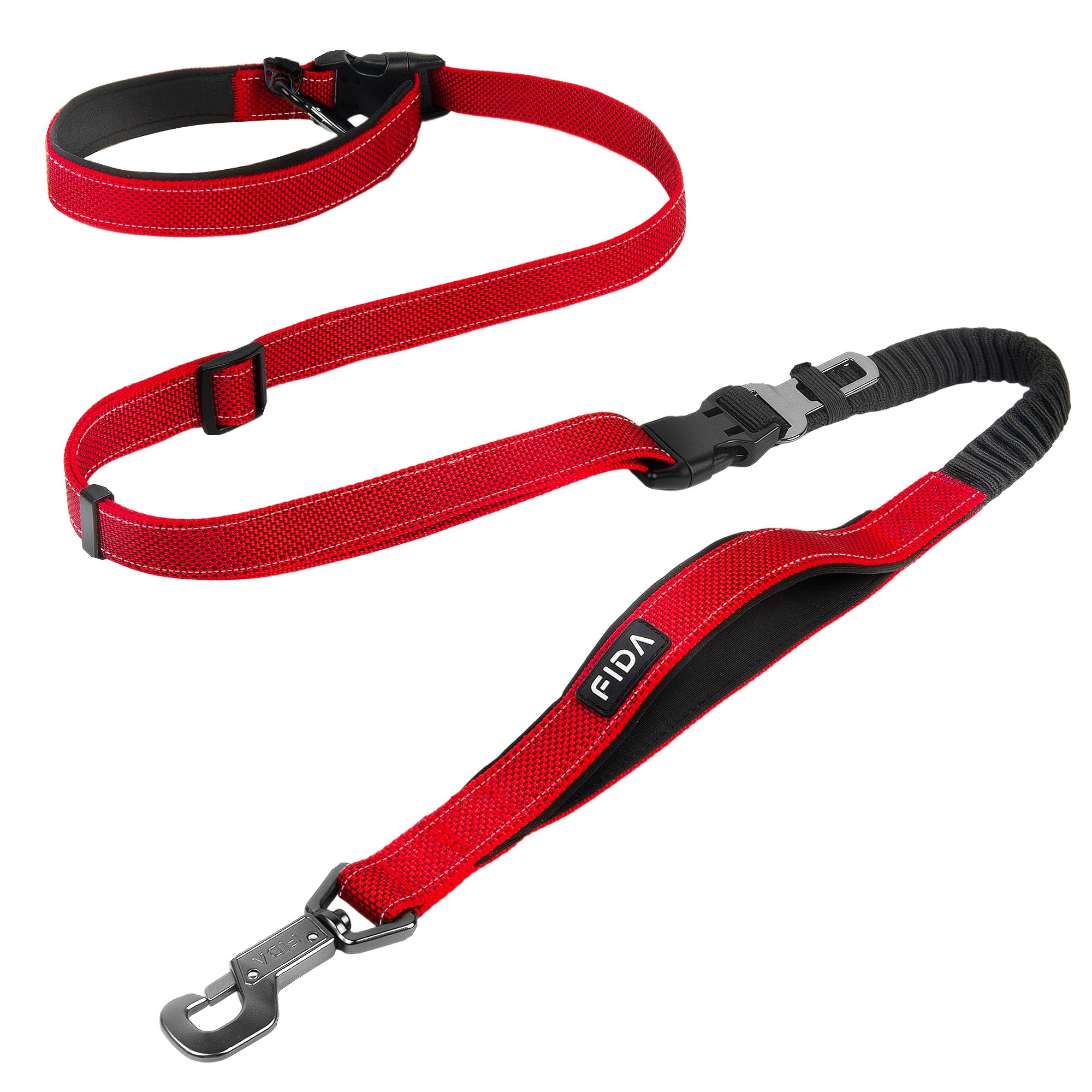 Fida 6-in-1 Hands Free Dog Leash Heavy Duty, Waist Corssbody Dog Leash