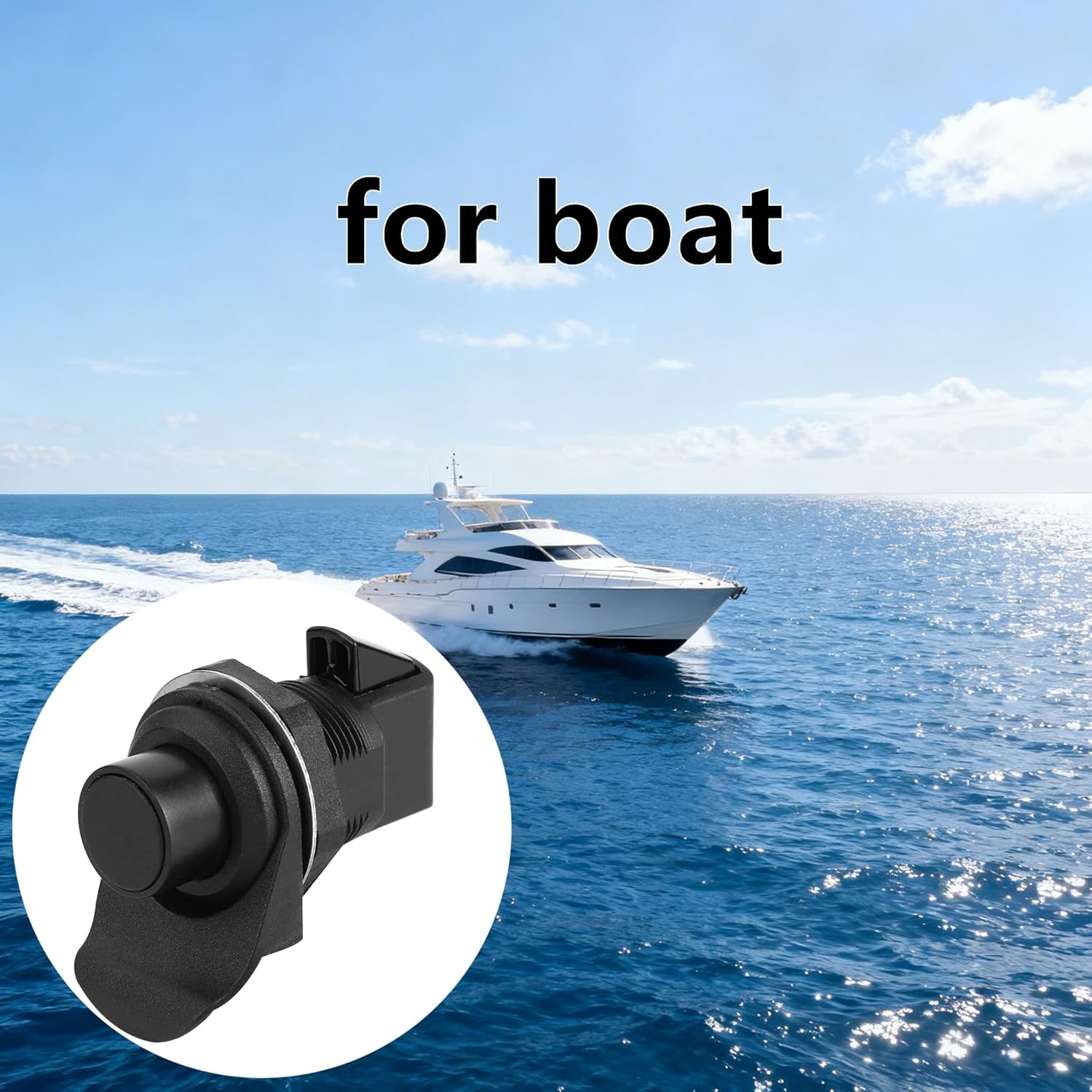 ZPSHYD Push Button Latch, Black Pushbutton Latch Replacement for Boat Door Glove Box Marine RV Cabinet Drawer, Compatible with Southco 93-304