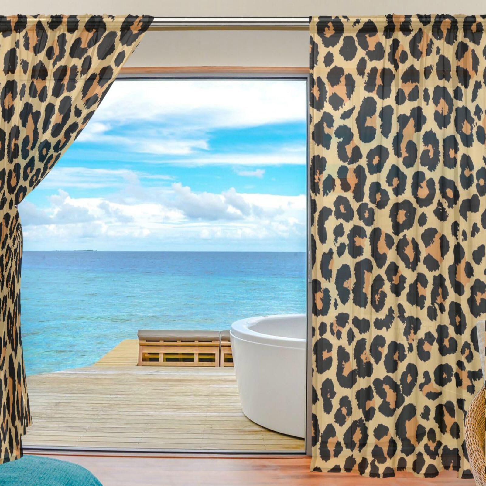 Rady ホテルシリーズ カーテン 豹柄 レオパード 早い者勝ち 100×200 Rady ホテルシリーズ カーテン 豹柄 レオパード 早い者勝ち 100