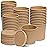 GUSTO [16 oz. - 50 Count Kraft Paper Food Containers with Vented Lids - To Go Hot Soup Bowls, Disposable Ice Cream Cups, Ideal for Hot and Cold Foods- (Formerly Comfy Package)