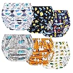 Joyo roy 6Pcs Plastic Underwear Covers for Potty Training 2T Rubber Pants for Toddlers Plastic Pants Rubber Training Pants Toddlers Plastic Training Pants Rubber Pants Plastic Diaper Covers Toddler