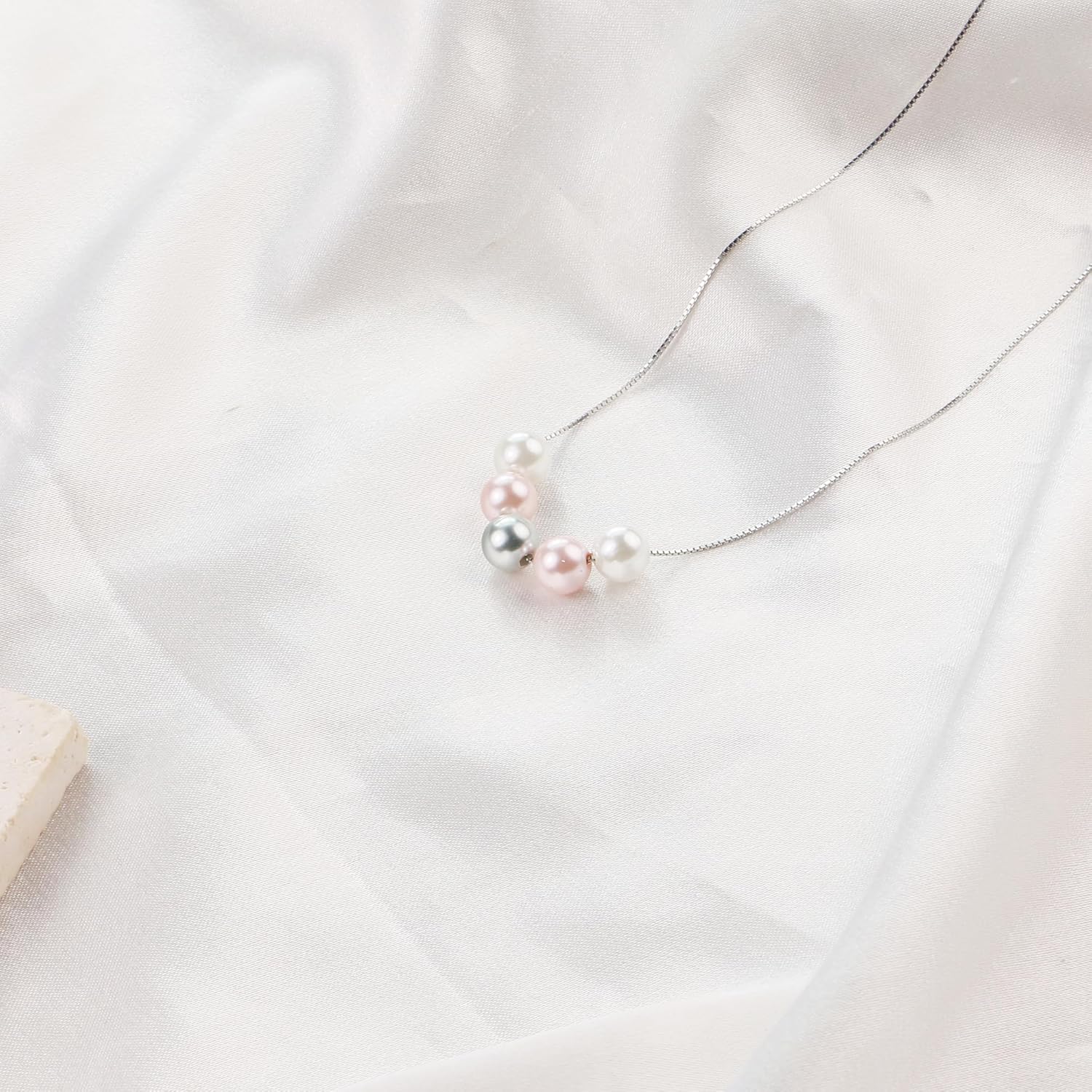 Sereney Sterling Silver Birthday Gifts for Girls Women, Pearl Necklace as 7 9 10 11 13 15 16 18 21 30 40 50 60 Year Old Birthday Gifts, Single Pearl Necklace as Bday Gifts for Friends - Image 7