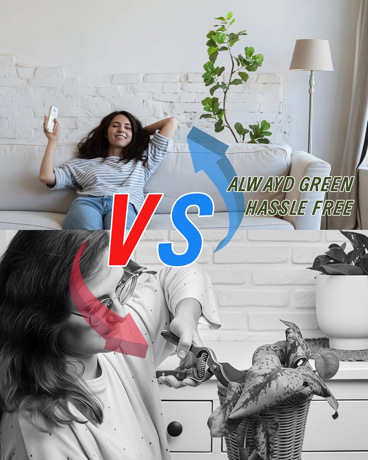 Artificial Fiddle Leaf Fig Tree with White Planter, 6ft Tall Fake Tree with Natural Wood Trunk for Home Decor, Faux Ficus Tree Indoor Outdoor Fake Plants for Home Office Living Room, I-Fig-6ft-white - Image 7