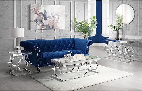 Miniatura 2 de Picket House Furnishings Katie Mesa de centro rectangular con espejo